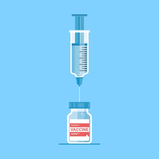 Vaccine and syringe