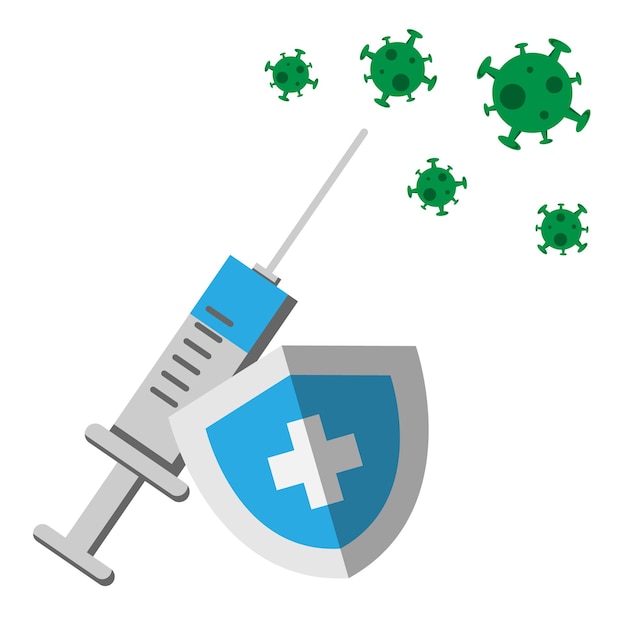 Vaccine with shield against virus