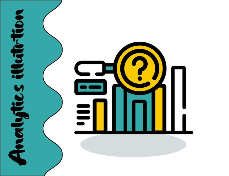 Vector vactor business analytics illustration