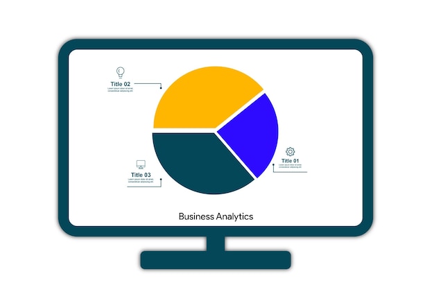 Vector vactor data analytics pie chart dashboard