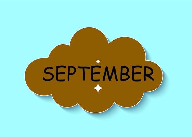 Vactor months of the year template september