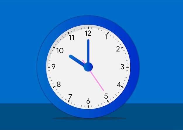 Vactor round wall clock