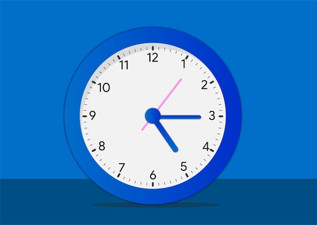 Vactor round wall clock
