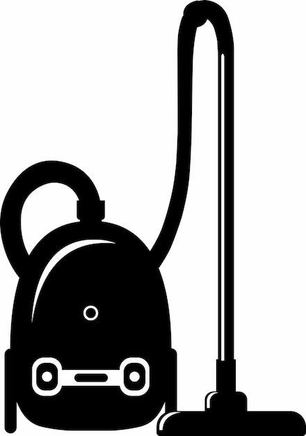 Vacuum Cleaner Icon in flat style. Vector Illustration