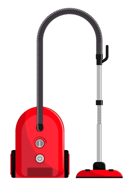 Vacuum cleaner Modern hoover Flat style vector illustration isolated