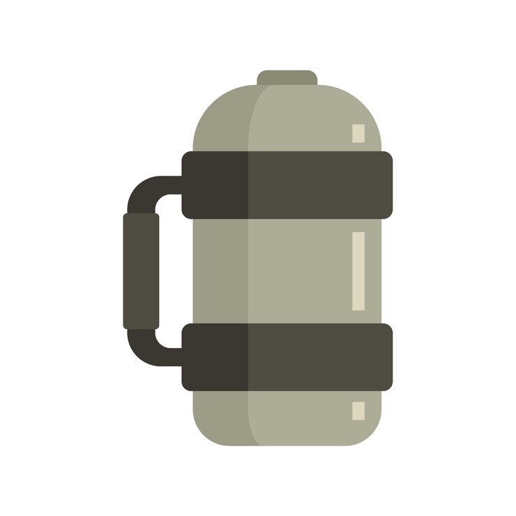 Vector vacuum insulated water bottle icon flat illustration of vacuum insulated water bottle vector icon isolated on white background