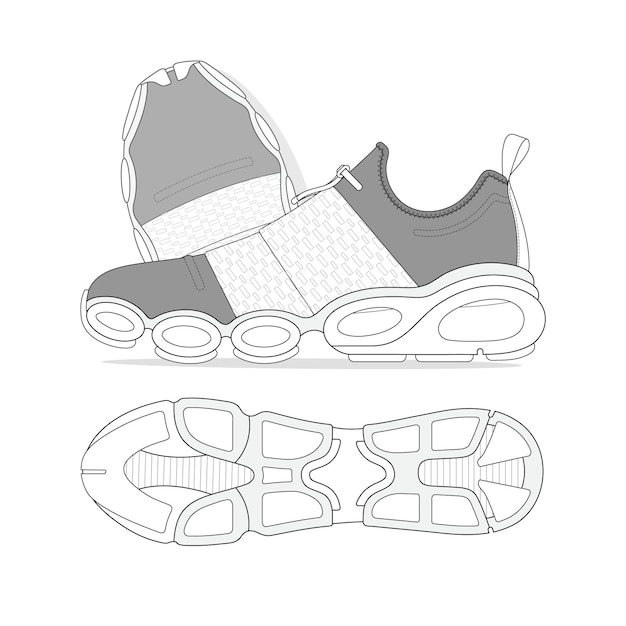 Vader sneakers vector ontwerp