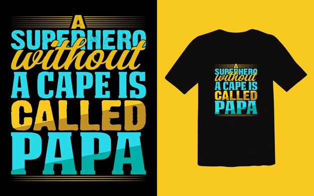 Vaderdag tshirt ontwerp typografische vector