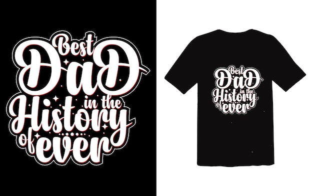 Vaderdag typografisch T-shirtontwerp vector