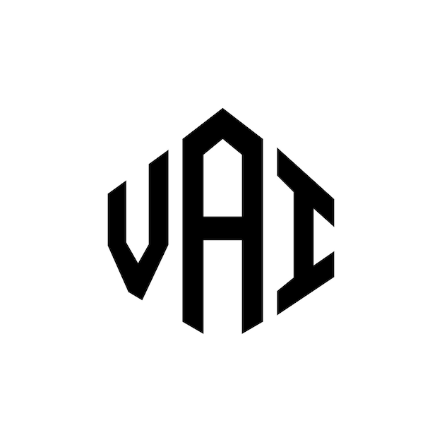 VAI letter logo design with polygon shape VAI polygon and cube shape logo design VAI hexagon vector logo template white and black colors VAI monogram business and real estate logo