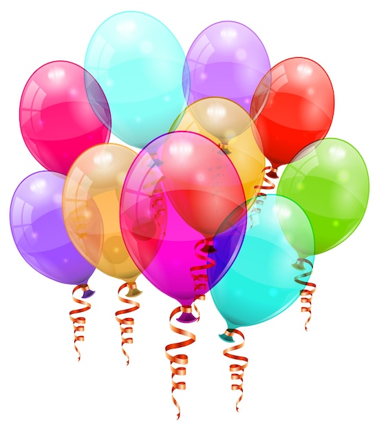 Vakantie achtergrond met ballonnen