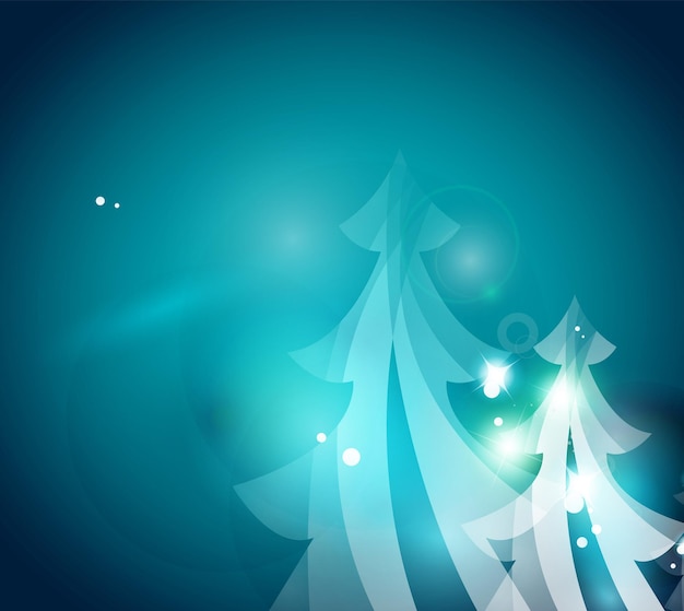Vakantie blauwe abstracte achtergrond winter sneeuwvlokken Kerstmis en Nieuwjaar ontwerpsjabloon