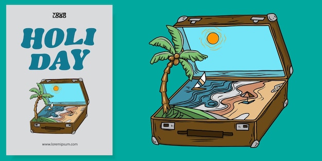 Vector vakantie illustratie