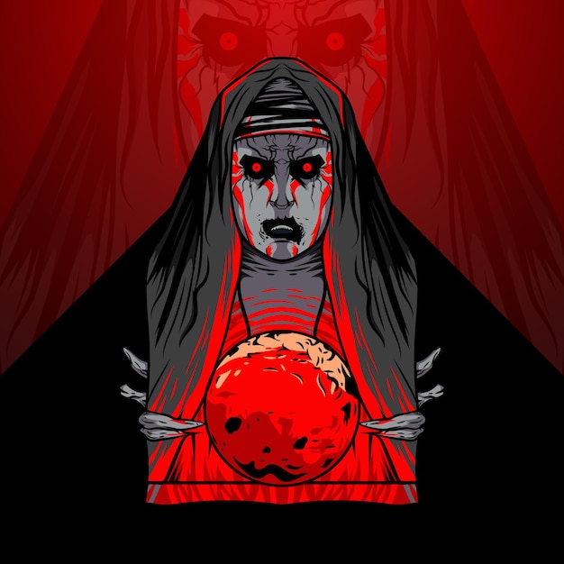 Valak Holding Fire Earth Free Vector