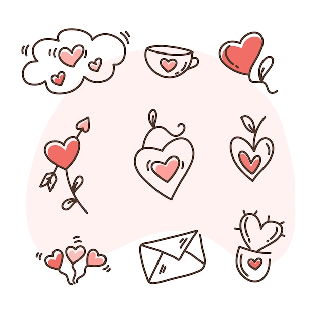 valentijn liefde illustratie voor Valentijnsdag ontwerp evenement