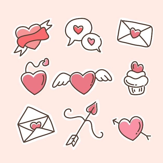 valentijn liefde illustratie voor Valentijnsdag ontwerp evenement