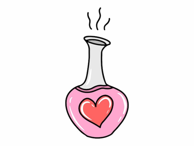 Valentijn Parfum met Hart Decoratie