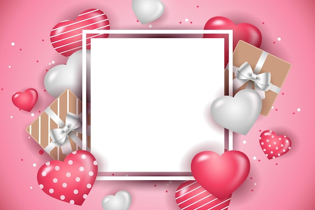 Valentijnsdag achtergrond Met Copy Space Area geschikt om op inhoud met dat thema te plaatsen