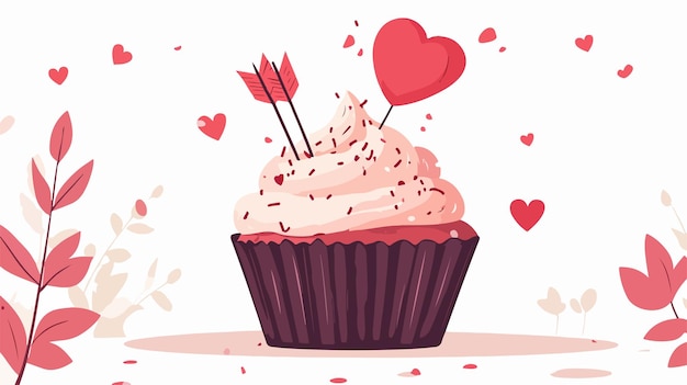 Valentijnsdag cupcake