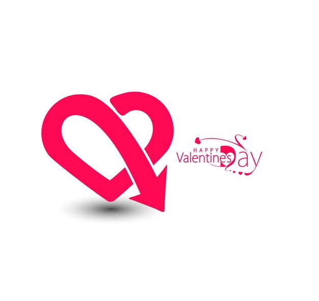 Valentijnsdag hart achtergrond, vectorillustratie.