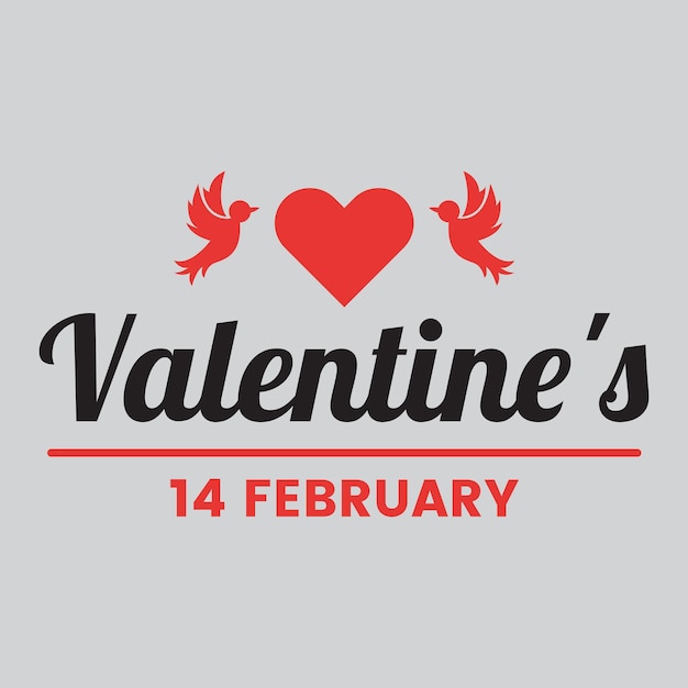 Valentijnsdag logo ontwerp gratis vector