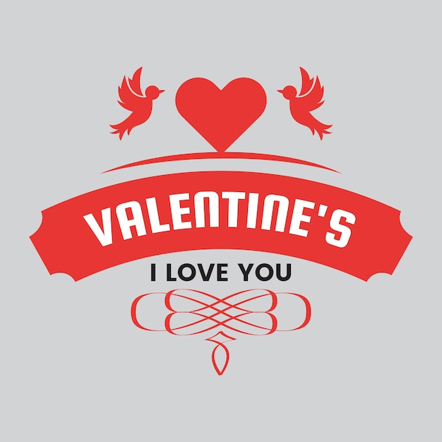 valentijnsdag logo ontwerp Gratis Vector