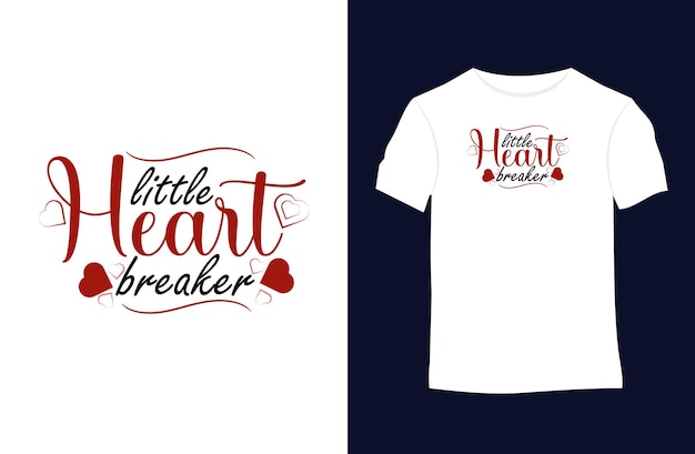 Valentijnsdag of liefdescitaten Typografie T-shirtontwerp