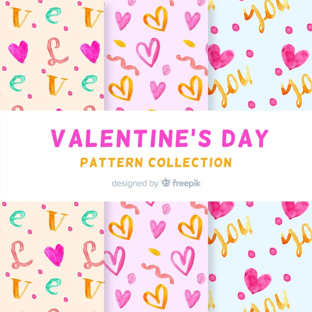 Valentijnsdag patroon collectie