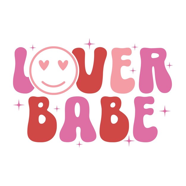 Valentijnsdag T-shirt ontwerp liefhebber baby