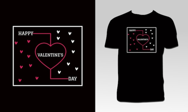 Valentijnsdag T-shirt Ontwerp Vector