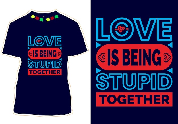 Valentijnsdag t-shirt ontwerp