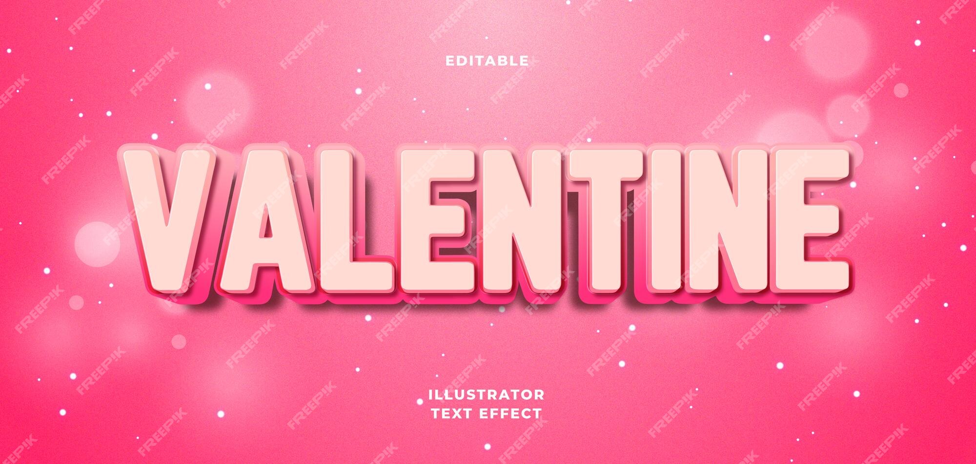 Hiệu ứng chữ 3D Valentine mờ nhạt mang rất nhiều cảm xúc như sự ấm áp và lãng mạn. Hiệu ứng cho phép bạn tùy chỉnh và thêm chữ của riêng mình, giúp bạn thể hiện tình cảm của mình với người yêu. Bạn sẽ không muốn bỏ qua việc tải xuống những hiệu ứng đẹp mắt và tinh tế này!