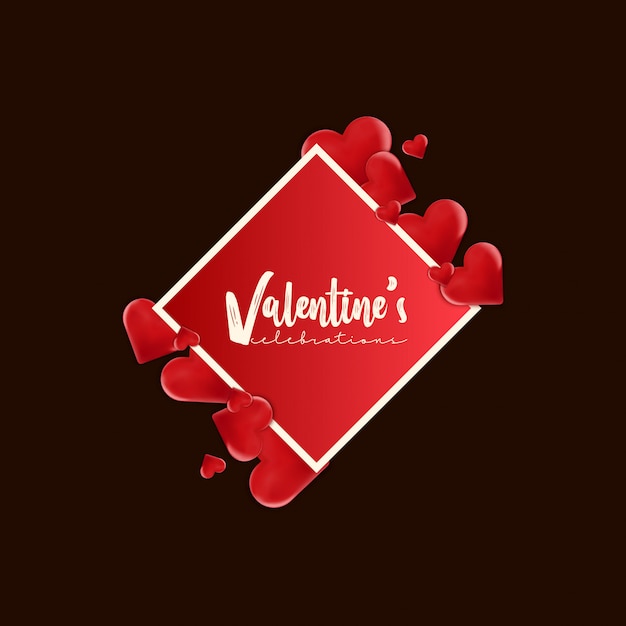 Valentine abstract background