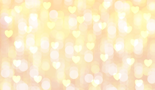Valentine achtergrond met harten lichtgele achtergrond voor happy Valentijnsdag vector design