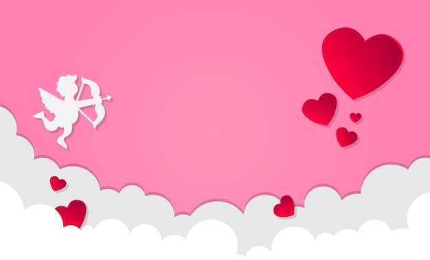 Valentine background design Vector illustration template