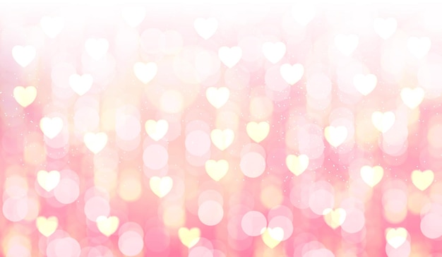 ベクトル 幸せなバレンタインデーのベクトルのデザインのためのハートの明るいピンクの背景とバレンタインの背景