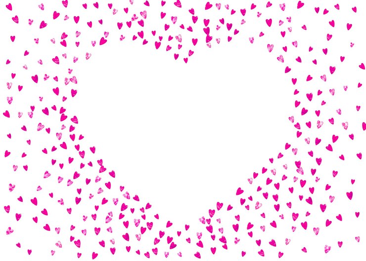 वेक्टर valentine background with pink glitter hearts february 14th day vector confetti for valentine background template grunge hand drawn texture