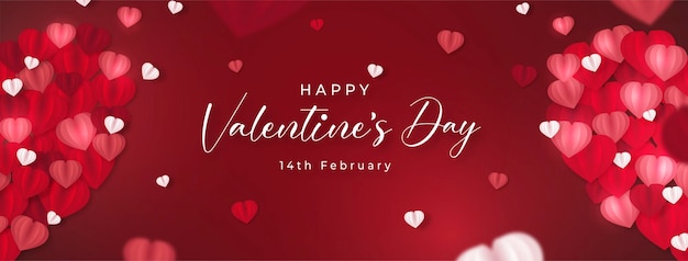 Vector valentine banner 03