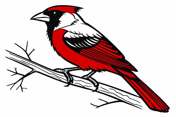 Vector valentine birds with white background romantic art design