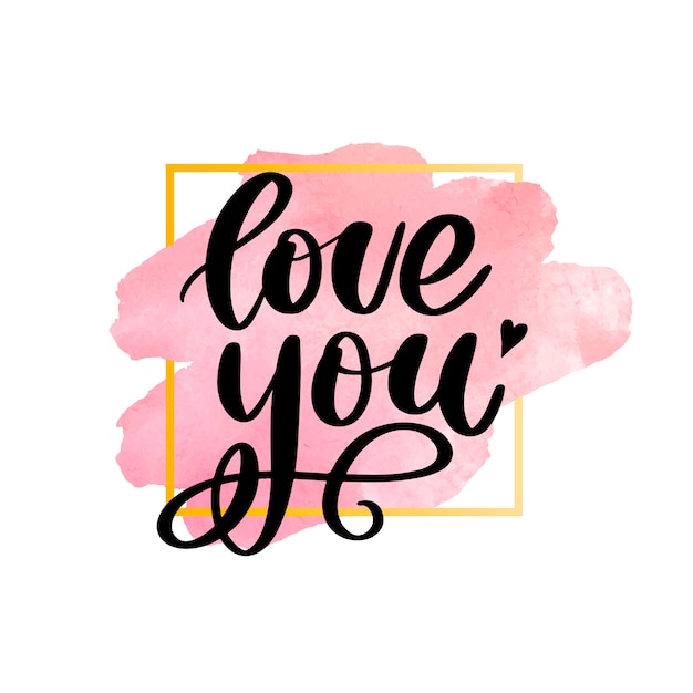 valentine card with typography