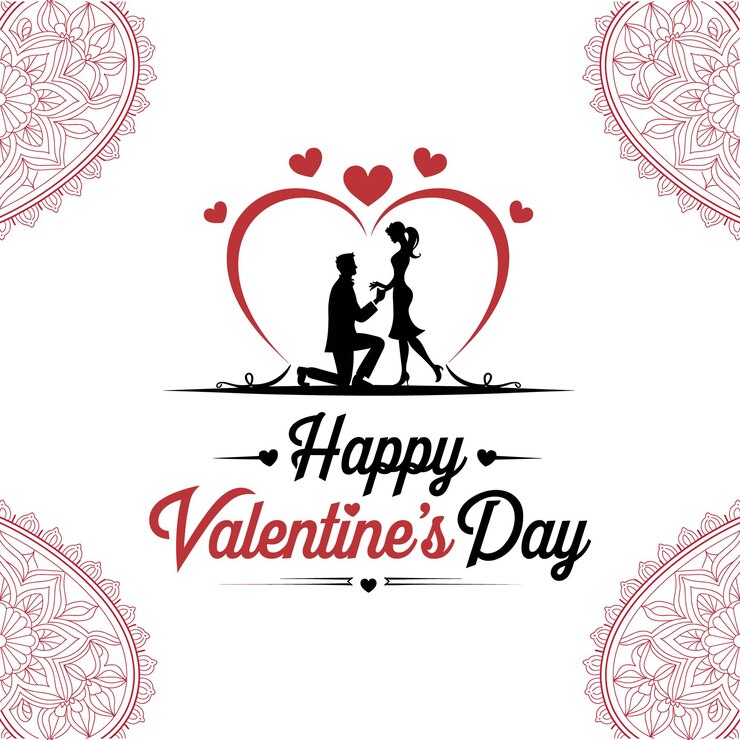 वेक्टर valentine couple template design