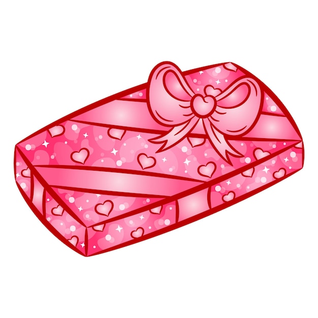 Valentine cute red gift drawing sticker