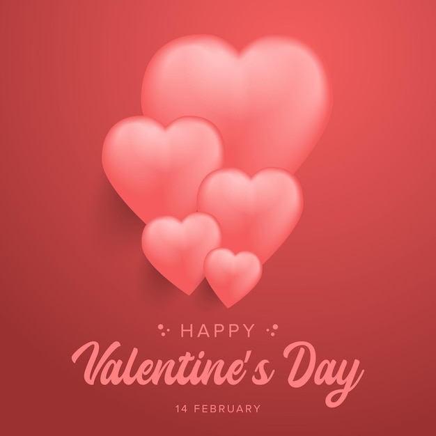 valentine day background concept in realistic vector style perfect for your design need in 14 february holiday event