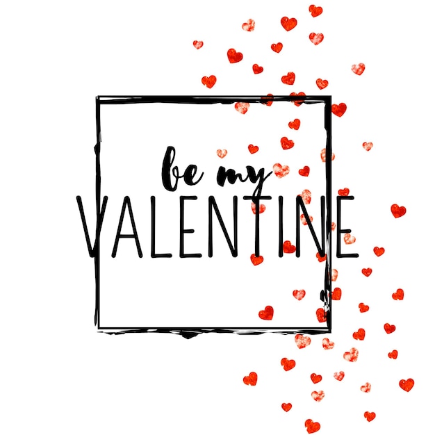 Valentine Day Background Handdrawn Voucher For Woman Modern Fr