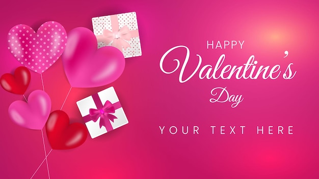 Valentine Day Beautiful Vector Background Design