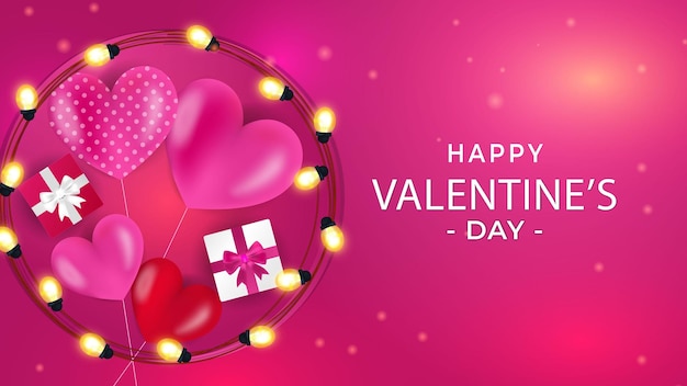 Valentine Day Beautiful Vector Background Design