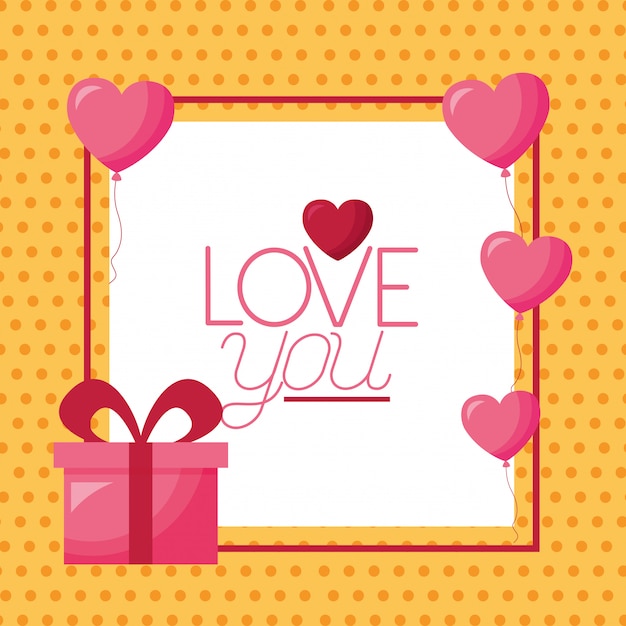 Vector valentine day card