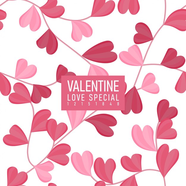 Valentine day love pattern