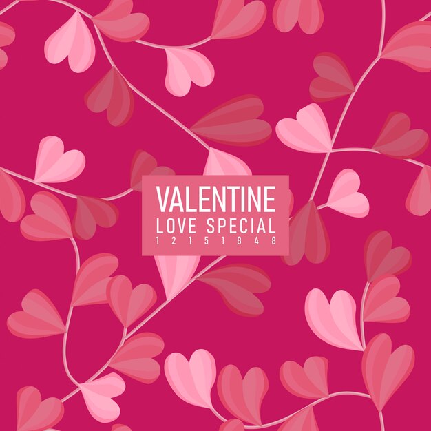 Valentine day love pattern