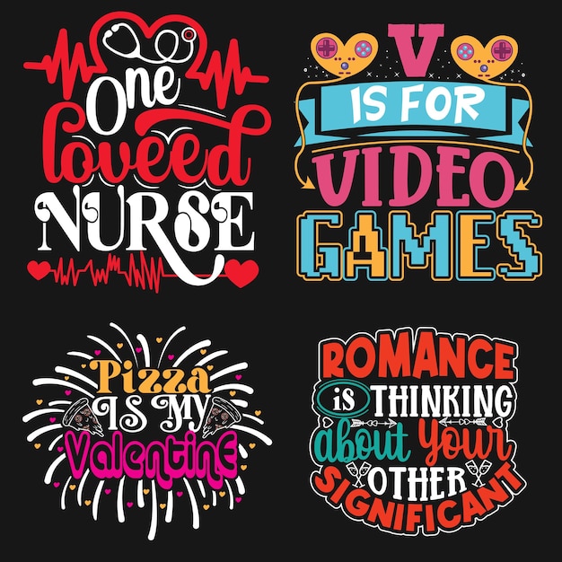 Valentine day related typography  hand drawn lettering graphic for unique t shirt design